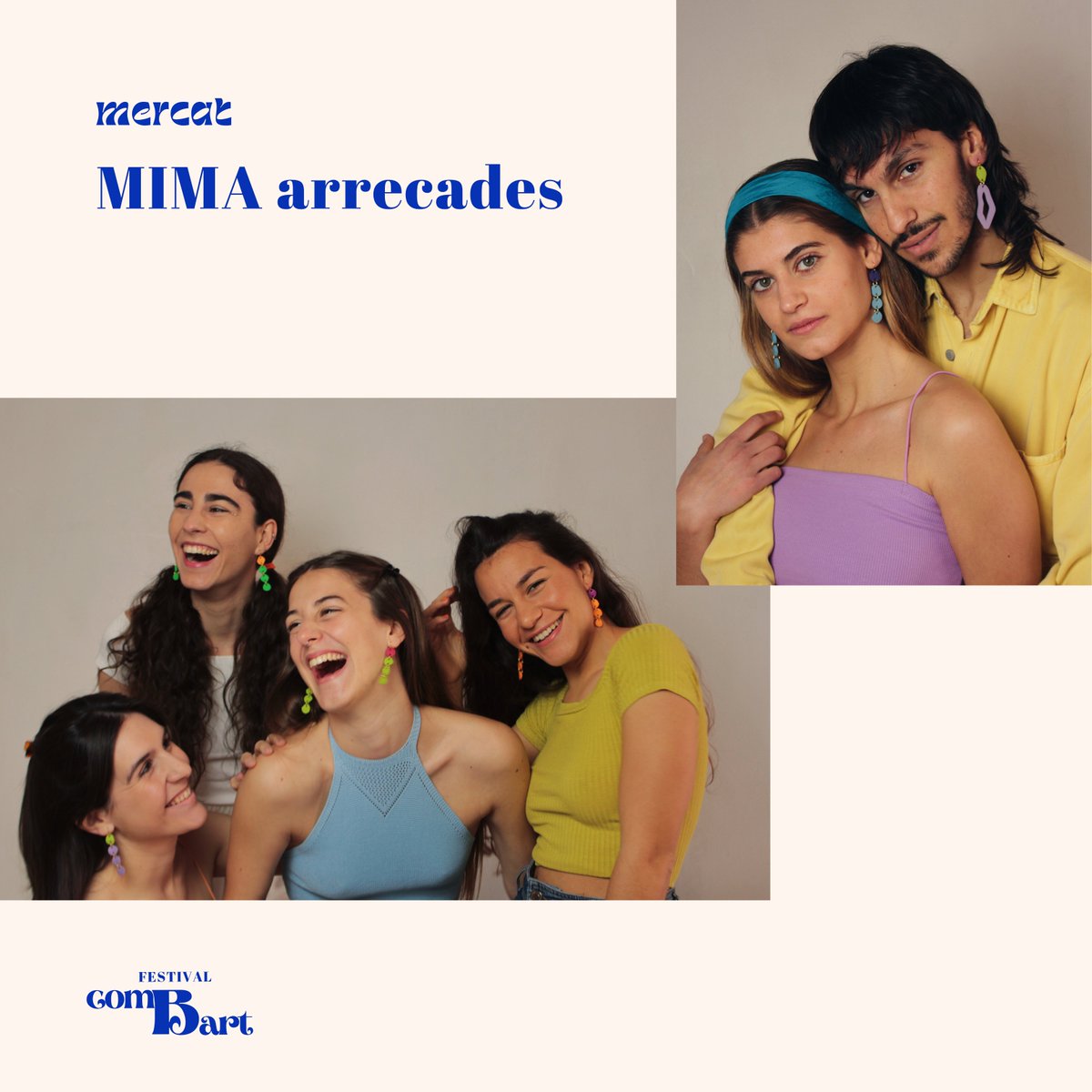 combartfestival's tweet photo. 💐Mima és un projecte artístic i artesanal que neix de la creativitat i les ganes de dissenyar i crear arracades atrevides, divertides i amb caràcter!

Podreu adquirir totes les arracades de la primera col·lecció  durant el 28 de maig al Festival ComBart! 🪐

Ganes de Festival? https://t.co/D6v40l0gaO