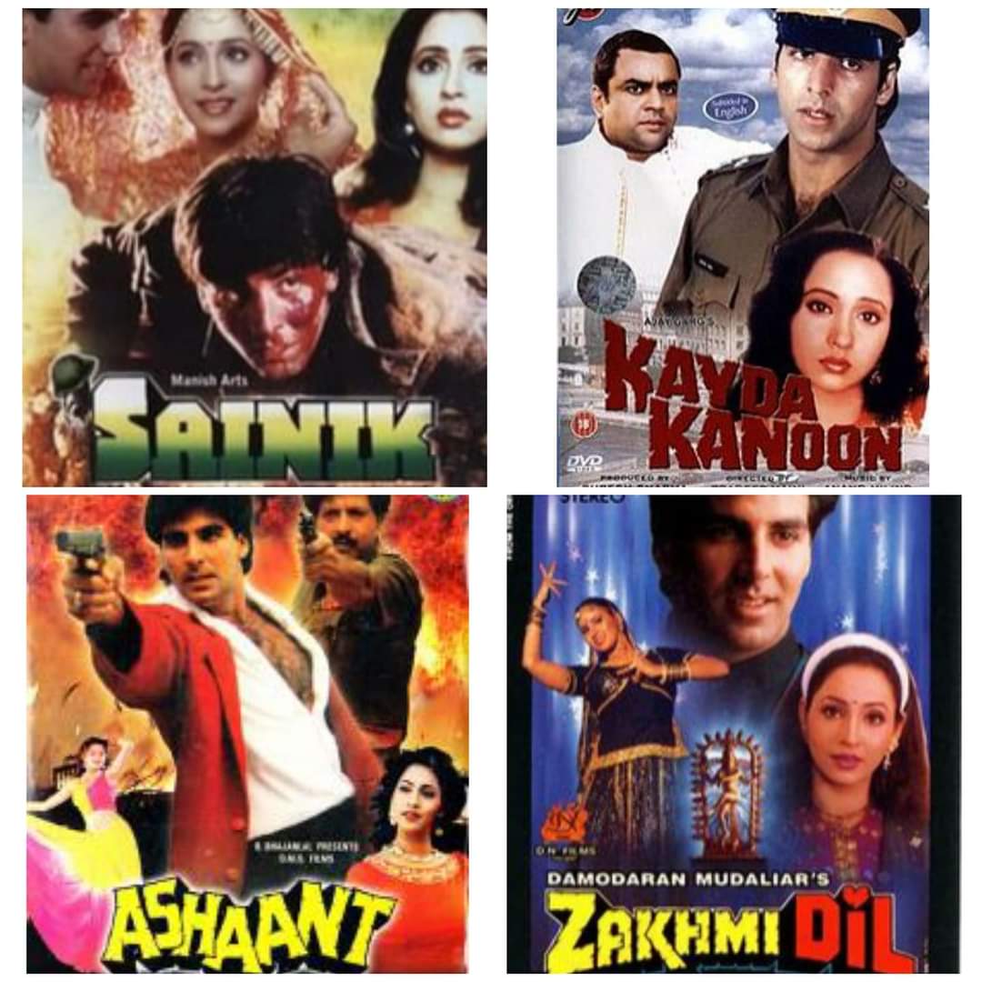 sp_akkian's tweet photo. Old is always Gold
One of the Finest Pair early 90s was #AkshayKumar Sir with #AswiniBhave Mam. π
They are only 4 movies together :
#Sainik (1993)
#KaidaKanoon (1993)
#Ashant (1993)
#ZakhmiDil (1994)
My Favourite & Love of this pair is #Ashant & #Sainik movies.β https://t.co/1392rQzFFp