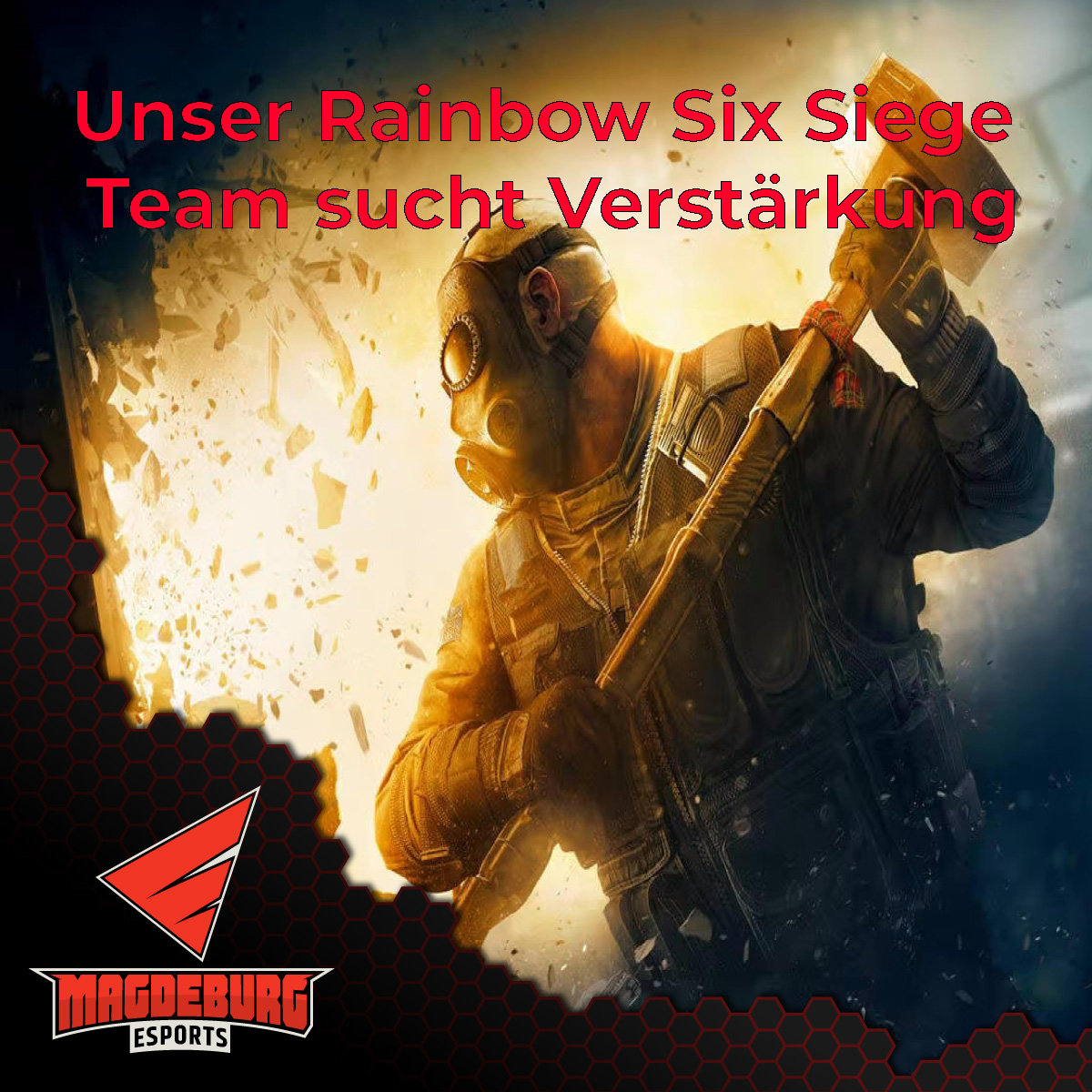 eSports_MD's tweet photo. Ihr spielt R6S und habt Bock auf ein Team aus eurer Region? Dann ist jetzt eure Chance, sich bei uns zu melden.
Euere Elo spielt dabei weniger eine Rolle, nur solltet ihr auf dem PC heimisch sein.

Hier geht's zum Formular:
https://t.co/PsbZI35rn8 https://t.co/UA545PYOUU