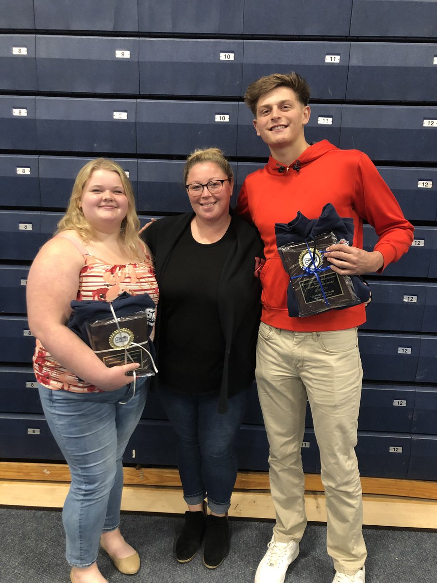Today we recognize Maggie Fisler and George Mitchell as the 2022 Jack Levy Sportsmanship Award winners for Keyport High School. #RedRaiderPride