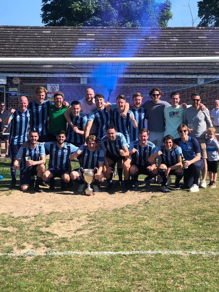 WestWickhamFC's tweet photo. Your @TheSAL1907 League and Cup double winners. 

Long live the Bluebloods 🔵🌑🏆 https://t.co/s5hK0zUcww