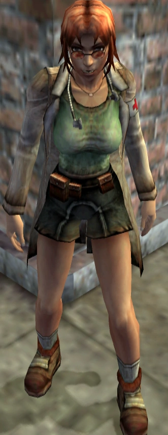 falloutoftheday's tweet photo. The Fallout doctor of the day is Vidya from Fallout: Brotherhood of Steel! Former member of the Followers of the Apocalypse, Vidya now helps the town of Carbon with medical needs, even if it's thankless work.
#Fallout #FalloutBoS https://t.co/QVNoDB8HDt