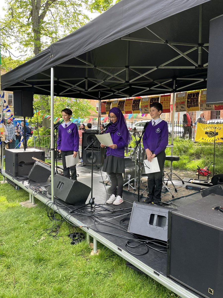 StAlbertsG41's tweet photo. Amazing day as a school community. Asked to help with arts at the remembrance festival and the launch of an incredible resource by the Unity sisters. Outstanding public speaking by Andrea, Laiba and Mojo. Humbled by feedback @EqualitiesEdGCC @scotrefcouncil #activeparticipants https://t.co/VO09idSAxm