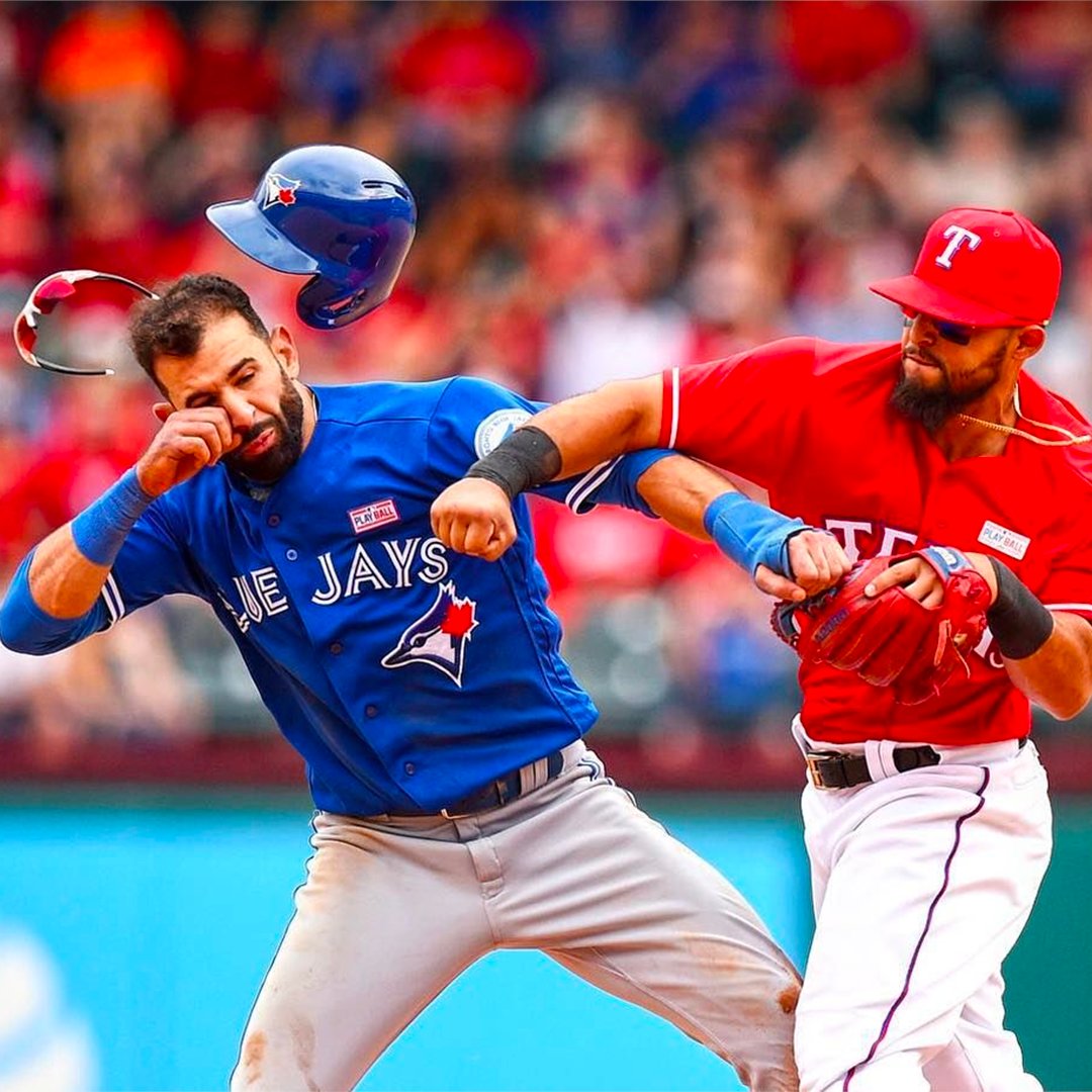 Sporting News MLB on X: Six years ago today: Rougned Odor landed a punch  on Jose Bautista 👊  / X