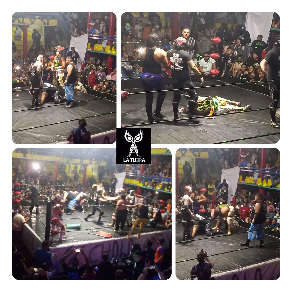LaTijeraLucha's tweet photo. Locura estelar #ArenaSanJuanPantitlan  @Psychooriginal #Pagano y #NiñoHamburguesa ante #SharlieRockStar #MrElectro y #HerodesJr que queda sin resultado por la intervención de #EpidemiaTrauma,una verdadera sucursal de manicomio se vivió con los ídolos #AAA contra lo mejor de indy. https://t.co/c3R1i2cS9V