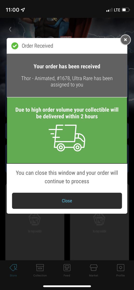 Ashpic20's tweet photo. I’ve been gone for two months. Took a break from VeVe and social media. Came back for the Thor drop. Went for the first and when the buy now didn’t disappear I couldn’t help but go for a second one! Glad I did! https://t.co/CsdTRBix5X