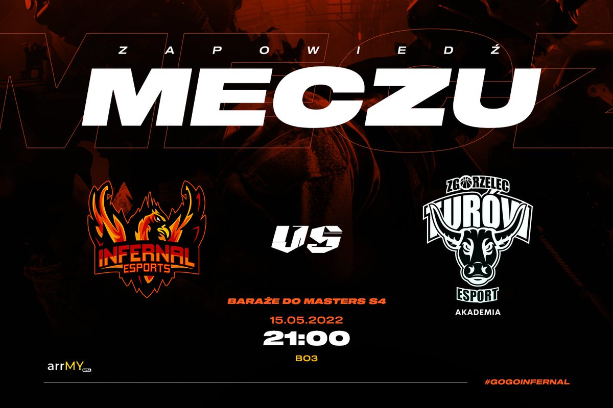 Już dziś...
21:00 i lecimy po awans do masters s4 od <a href="/ARRMYgg/">arrMY</a>.
Jak obstawiacie? 2-0 czy 2-1 dla nas? 🧐