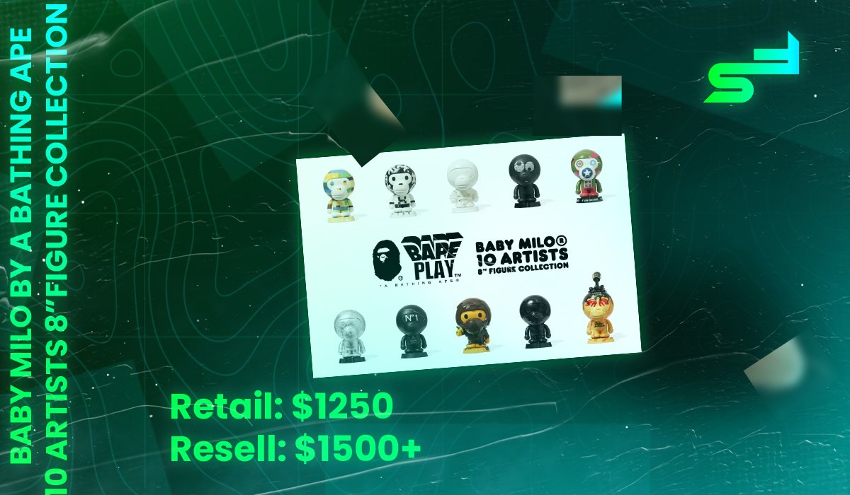 BABY MILO BY A BATHING APE🔥🔥

10 ARTISTS 8" FIGURE COLLECTION💚💚

Our members are prepared!

Are you ready?

Join <a href="/ShoreFlips/">ShoreFlips</a> right now!!

LIKE+RT+Tag