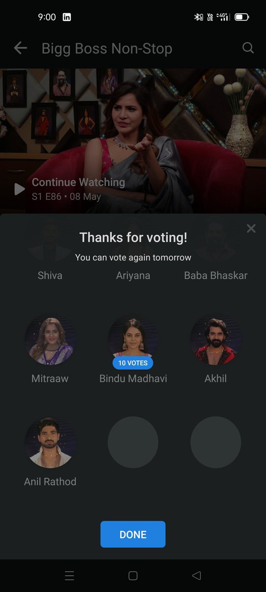 msp_tweets1's tweet photo. All the best lady tiger. Ur already winner this voting is just formality #bindhumadhavi 
#biggbossnonstop https://t.co/darV2mq4oZ