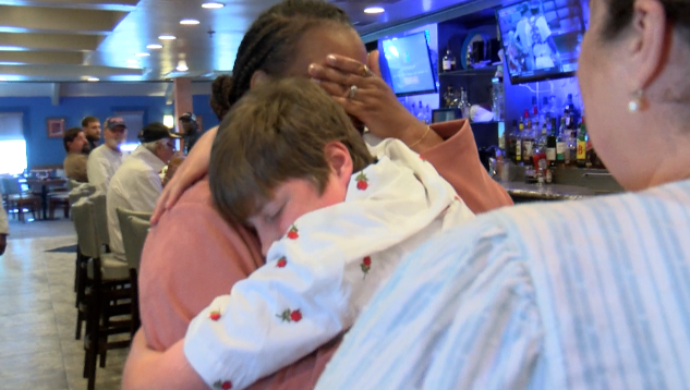 WAFB's tweet photo. ❤️ HEARTWARMING: In an emotional meeting Saturday at a Metairie restaurant, a Northshore mother finally got to meet the New Iberia boy in whose chest her late son’s heart continues to beat. https://t.co/EHKE2GJkFF https://t.co/QSCNYDKvc9