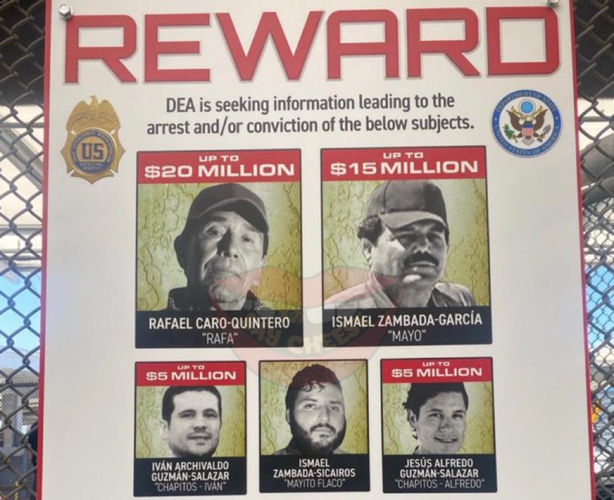 The DEA just put a $45 million bounty on men who are trafficking ...