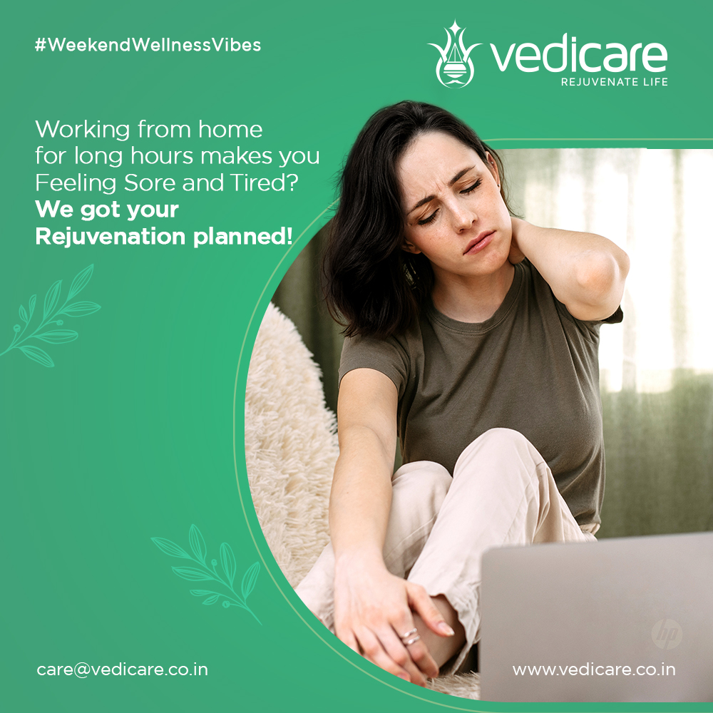 helloVedicare's tweet photo. #WellnessVibes

Working from home for long hours makes you Feeling Sore and Tired? We got your Rejuvenation planned!

#Ayurveda #Rejuvenation #care #bodayache #musclepain #joinpain #ayurvedictreatment #ayurvedicmedicine #relexing #Vacation #HealthCare #NaturalLiving https://t.co/FRsTALOfPh