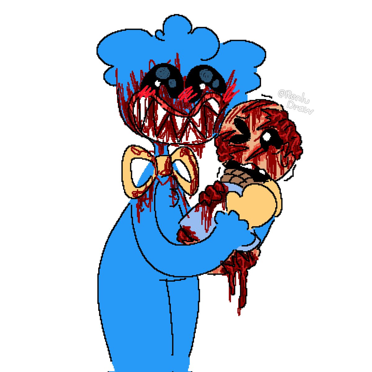 ChocoSmoothiie's tweet photo. Y por eso, no debo ver twitter, ni Pinterest y ni tiktok mientras ando en proceso de un dibujo ๐ฉโ๐ฆฝ #huggywuggy #kickthebuddy #huggywuggyfanart https://t.co/75sALozq4x