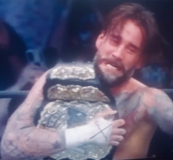 @Cmpunk my Edit I made from your <a href="/AEWonTV/">AEW on TV</a> and @aew celebration and a PPV capture! You did it! #DoubleOrNothing #CmPunk #MyEdit #SJBDESIGN #AEW #Champion #SummerOfPunk I need more Cmpunk lovers w me 😅🏆🙌