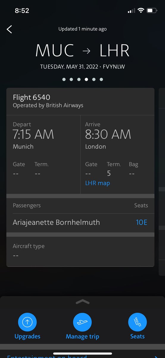 mrs_helmuth's tweet photo. @British_Airways my daughter had a seat for our flight tomorrow but now it’s gone… cannot get ahold of anyone to make sure she gets her same seat. Can you help? https://t.co/bkm1v1O8Tw