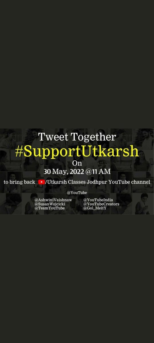 MukeshG54300781's tweet photo. #Support UTKARSH

@YouTubeIndia 
YouTube https://t.co/SSf72pkrdn https://t.co/VH37waEv85