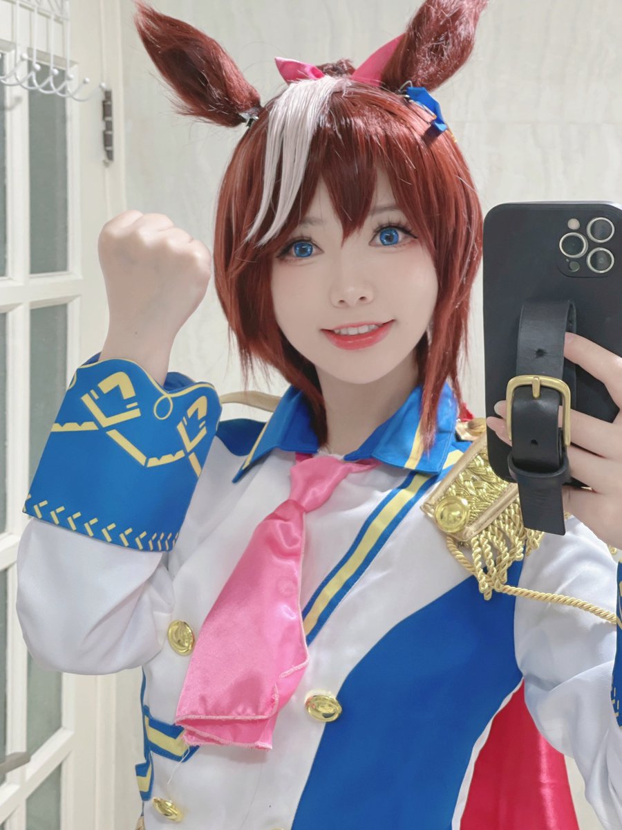 这就叫！永不放弃！

#ウマ娘 
＃コスプレ https://t.co/gQZT10Eal0
