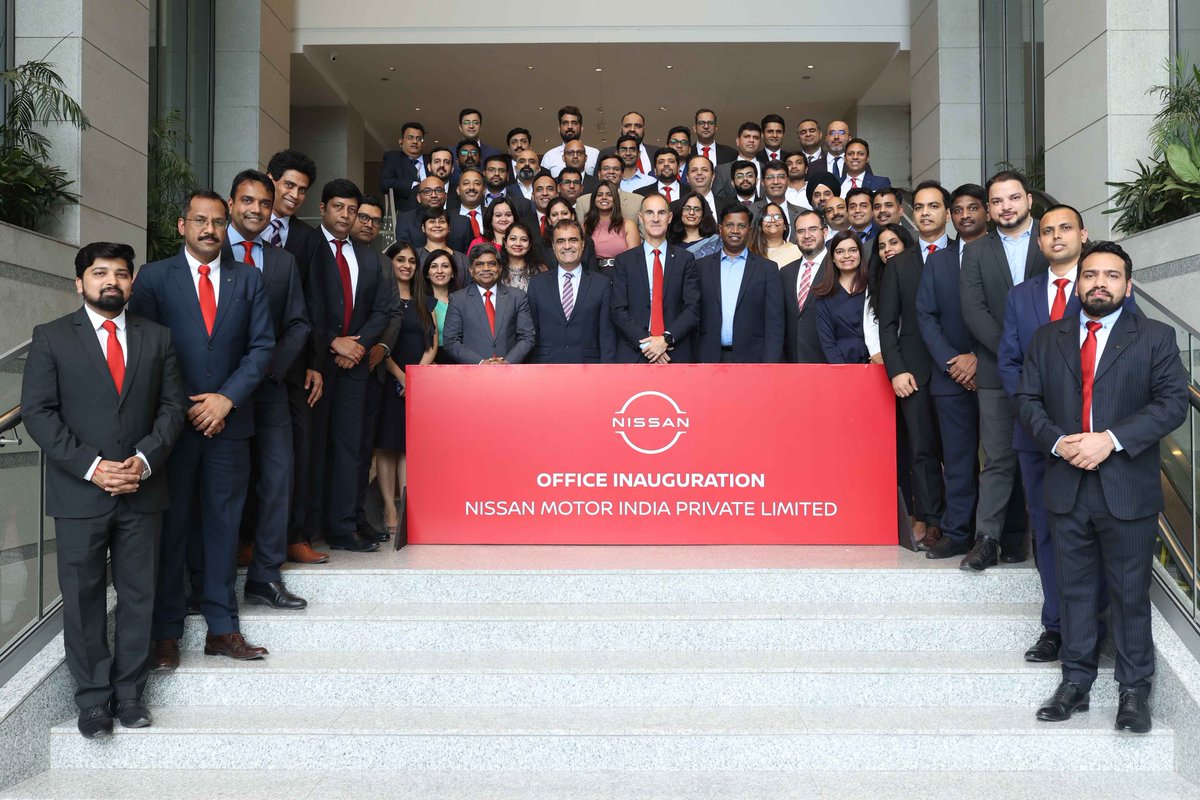 VikramGour's tweet photo. @Nissan_India inaugurated their new corporate HQ in #Gurugam 👍 set up at #Worldmark This office is another step towards the company's commitment to India! @iamSrivastava @Nissan @motorscribesind #motorscribes https://t.co/dACVgw7h19