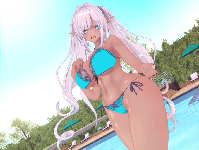 「暑い日はプールっしょ!」 