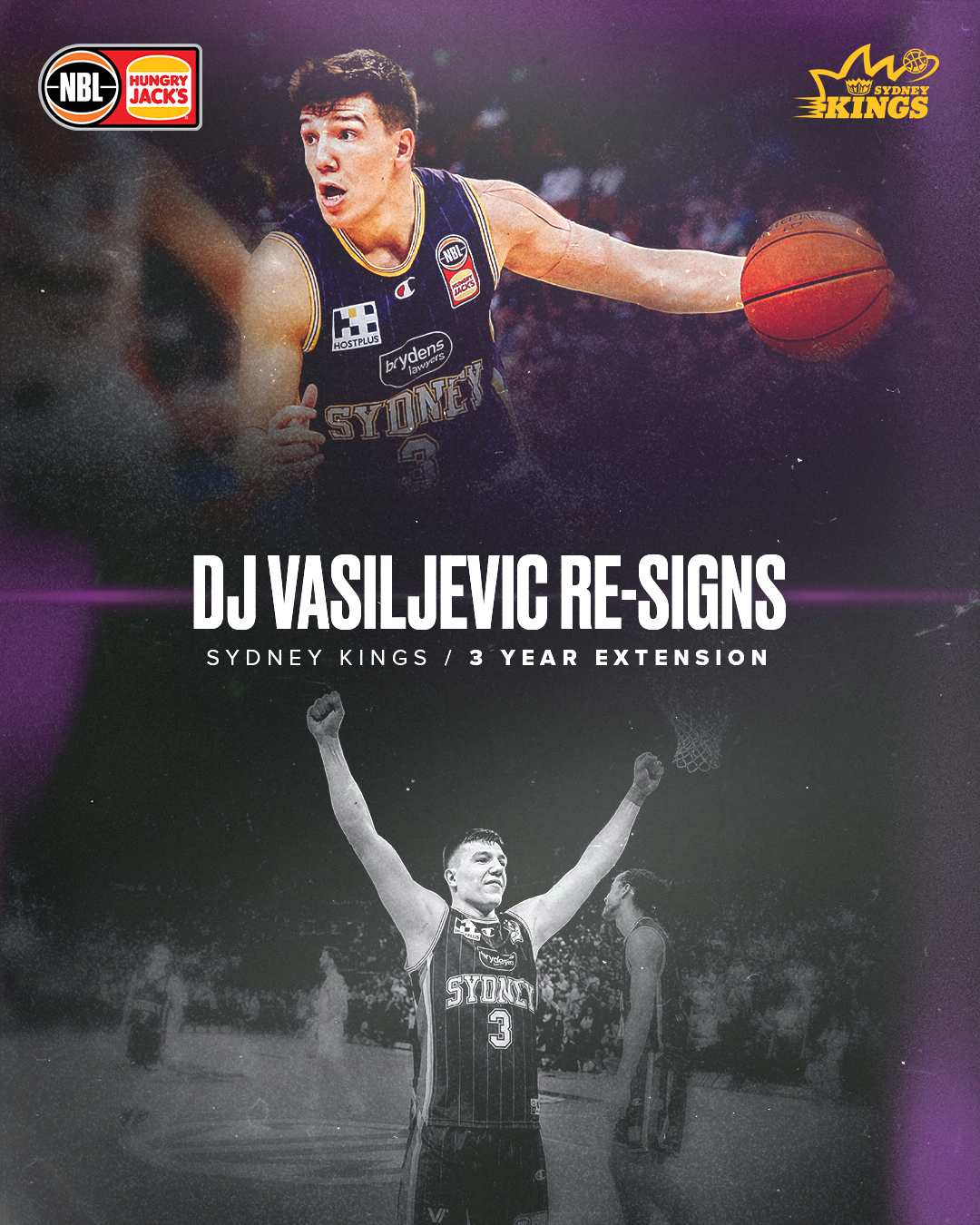 Two-time NBL champion DJ Vasiljevic will not be returning to the  @sydneykings for #NBL24. Read more via link in bio.