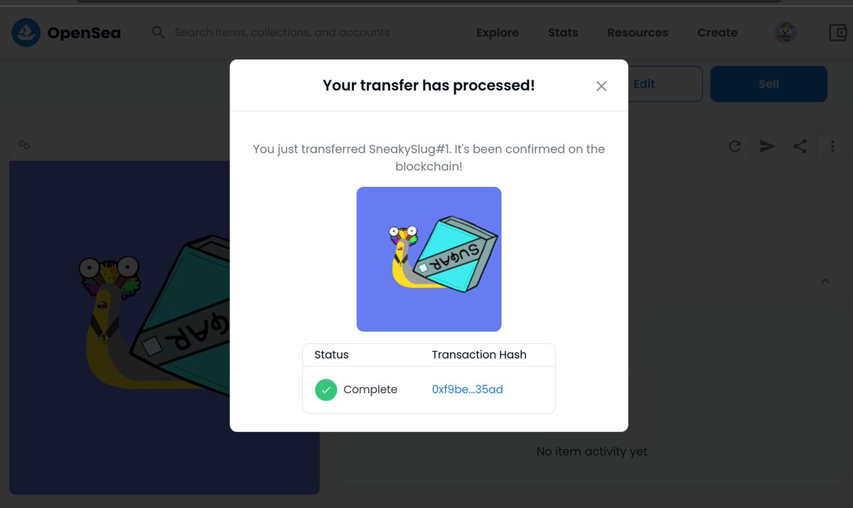 Just Sent @cryptogamed His 1of1 SneakySlug V2 🔥🐌 Thanks for Being a Part of the Fam Early On ! 🙌 Remember ! Sneaky Slugs Owners Are Receiving a V2 SL 🐌For Free . Mint a Slug and Get Your Identical V2 ! Link in Bio#NFTs #NFTGiveaway #NFTProject #NFTshill #NFTsales #RETWEEET