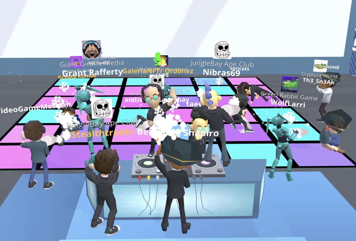 galeria_nft's tweet photo. Come party with us only 40 minutes left 

Closing party at @dygycon #DYGYCON9 @WAX_io 

Post a screen shot of you partying and your wam to get a POA #nft https://t.co/2w1WJK2iUM