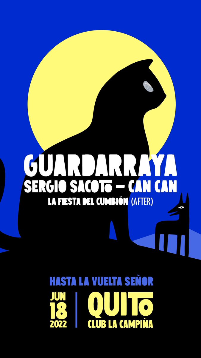 #QUITO, no soy yo, es la MALA INFLUENCIA de <a href="/CanCanBanda/">Can Can</a> que nos obligará a ser felices el próximo 18 de junio, para despegar de esta tierra hacia el sol en compañía de <a href="/sergiosacoto/">Sergio♫Sacoto</a>  

¡No se lo esperaban, así cerramos la gira #HastaLaVueltaSeñor en la Carita de Dios!