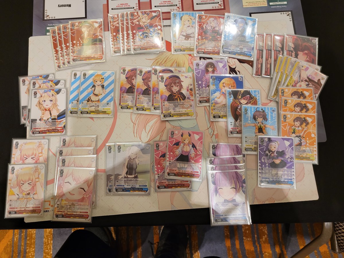 oyu_xd's tweet photo. Won NJ trios with  @ENENE_15 @sothe50 
team :8-1
personal: 6-3
swiss
fsn- gate bar W
slime pants book W
mti 8sb-W
mti 8sb-W
bd- choice pants (lisa) L
bd choice pants (lisa) W
top 8
rwby- gate sb L
kgy- sb gate L
slime pants W
#ws2tcg #WS #ヴァイスシュヴァルツ https://t.co/Qjq9m8aCAq