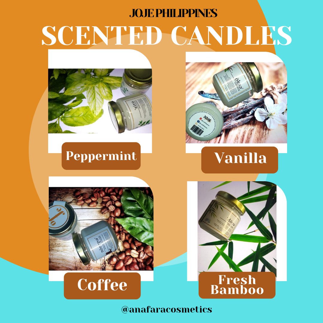 jojephilippines's tweet photo. Let us feel the calmness brought by scented candles. Available at different scents. Grab yours! 

#MarketingMonday https://t.co/zKZ53cxF8j
