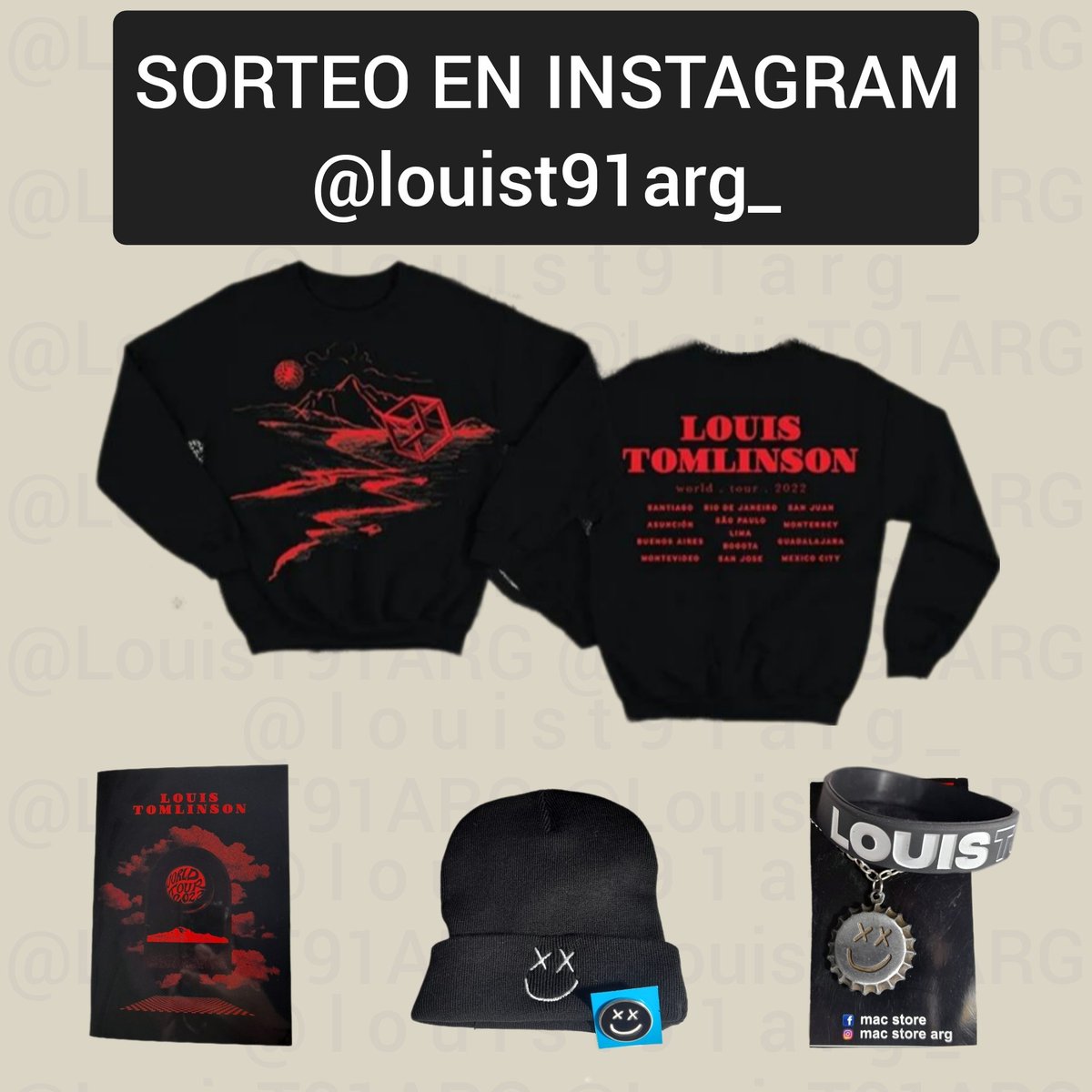 ¡SORPRESA! Les traemos un:

🎁👕¡SORTEO DE MERCH!👕🎁

Requisitos para participar:

✅Seguirnos <a href="/LouisT91ARG/">Louis Tomlinson Argentina 🇦🇷</a> 
✅Dar RT
✅Etiquetar a sus amig@s!

Sorteamos más merch en nuestro IG! Vayan a participar😜
Instagram.com/louist91arg_ 

📪 (Envío a cargo de los ganadores)
📆 Sorteo: 11/06