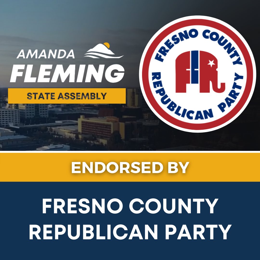 AmandaFlemingCA's tweet photo. Thank you @FresnoCountyGOP for your support for my campaign for California’s 27th Assembly District. #AD27 https://t.co/SwbKJ3ApyP