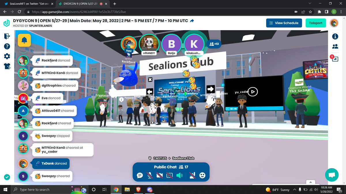 SeaLionsNFT's tweet photo. As @dygycon comes to an end.  

The Sealions would like to thank everybody that came by the booth and checked out our amazing project.  

Keep an eye out in our Discord for updates!
There's some exciting news coming soon!

#DYGYCON9 #ThankYou 

https://t.co/E5hlStJKab https://t.co/6mZSskR7HC