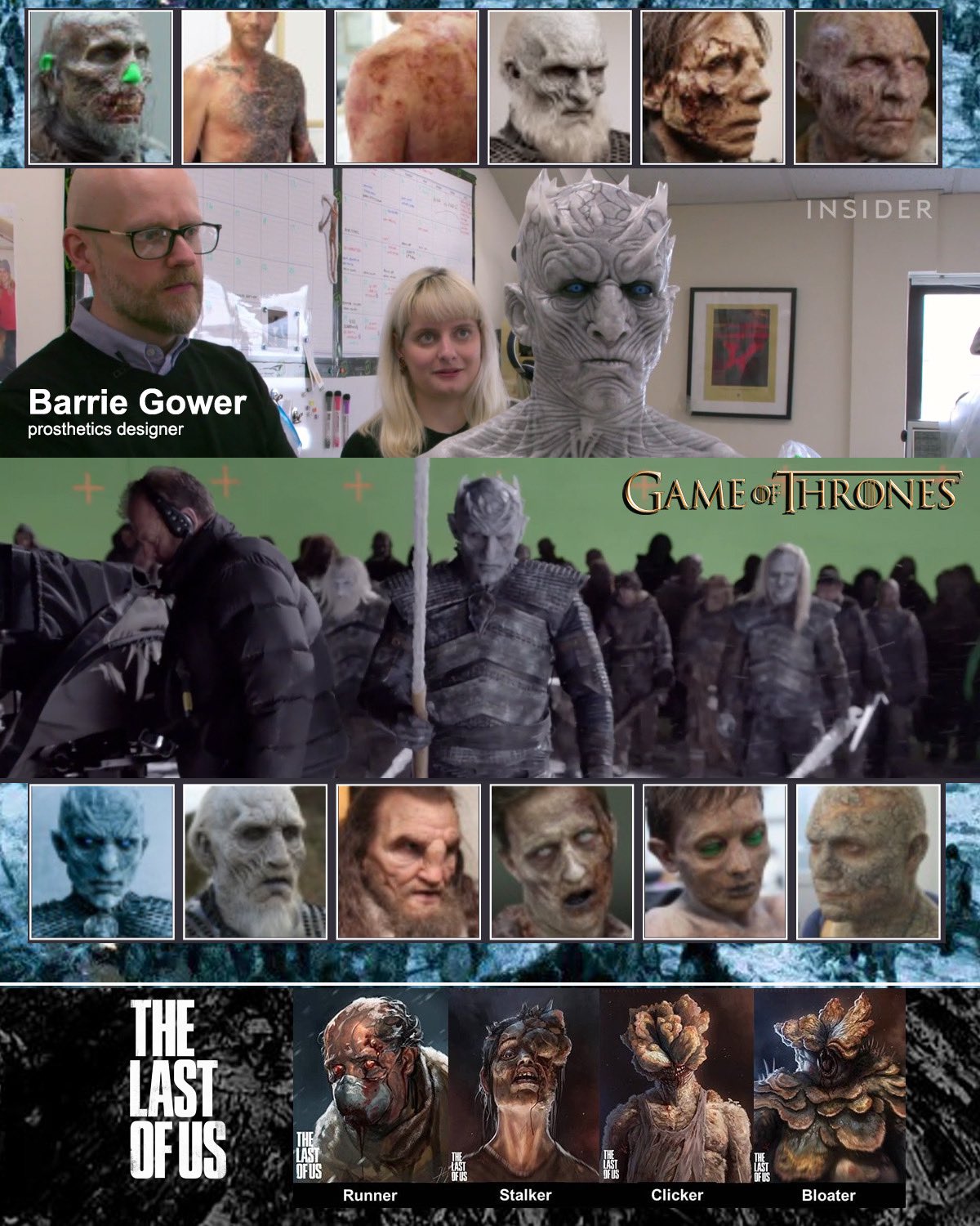 The Last Of Us Tv Icymi Award Winning Prosthetic Designer Barrie Gower From Game Of Thrones Is Responsible For Creating Prosthetics For Runners Clickers Stalkers And Bloaters From Thelastofus He Also The Last Of Us Tv Icymi Award Winning Prosthetic Designer Barrie Gower From Game Of Thrones Is Responsible For Creating Prosthetics For Runners Clickers Stalkers And Bloaters From Thelastofus He Also