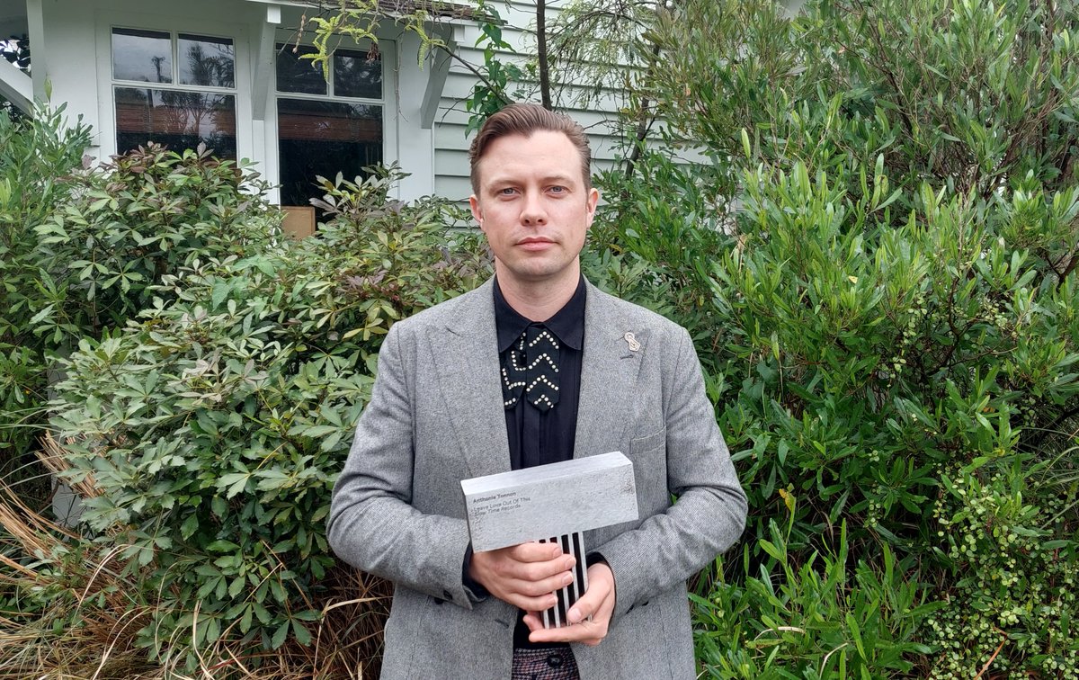 anthonietonnon's tweet photo. The team and I are incredibly proud to receive the 2022 Taite Prize. Thank you to that team, and to our audience: Jonathan and I decided we would test these songs live before recording, and the audience really changed them through shows over that time. What a journey. https://t.co/WisNsQwj8q