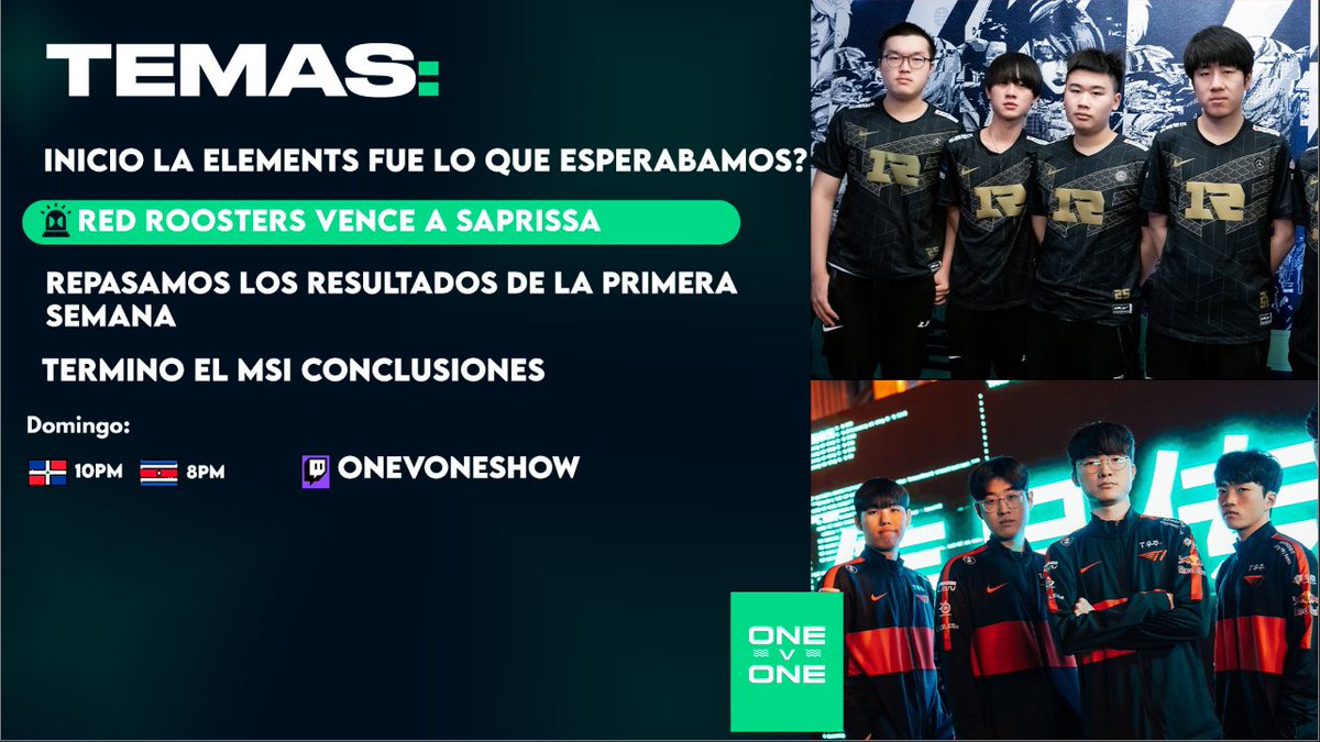 ESTAMOS EN VIVO🔴

GO GO GO GO 
twitch.tv/onevoneshow