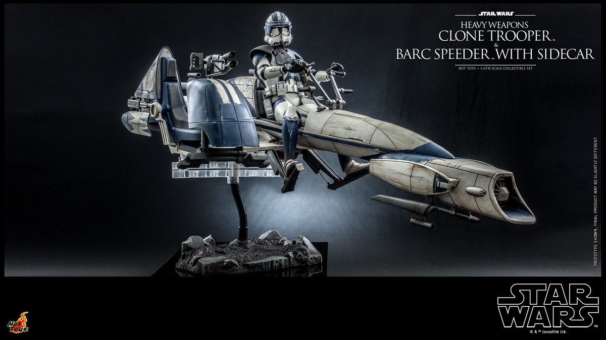 ホットトイズの新商品情報！】 サイドカー付きのBARCスピーダーで戦場