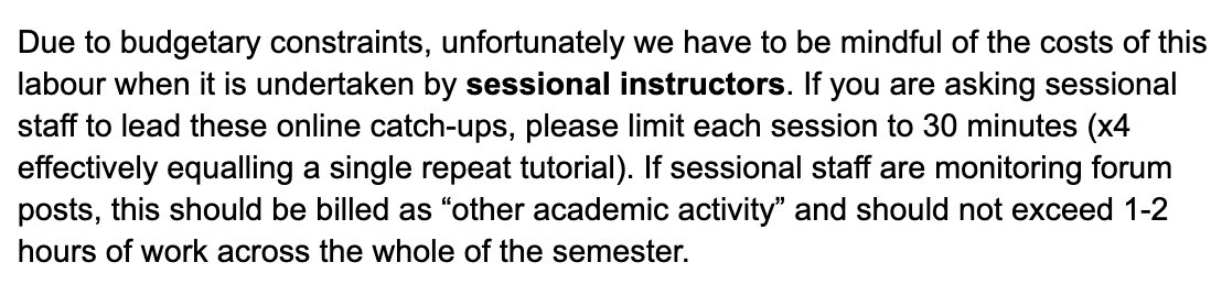 Monash Uni has just posted a surplus of $411 million and they are.. checks direction from Arts faculty education officers.. needing you to cut online tutorials and work for free next semester. #WageTheft #Again