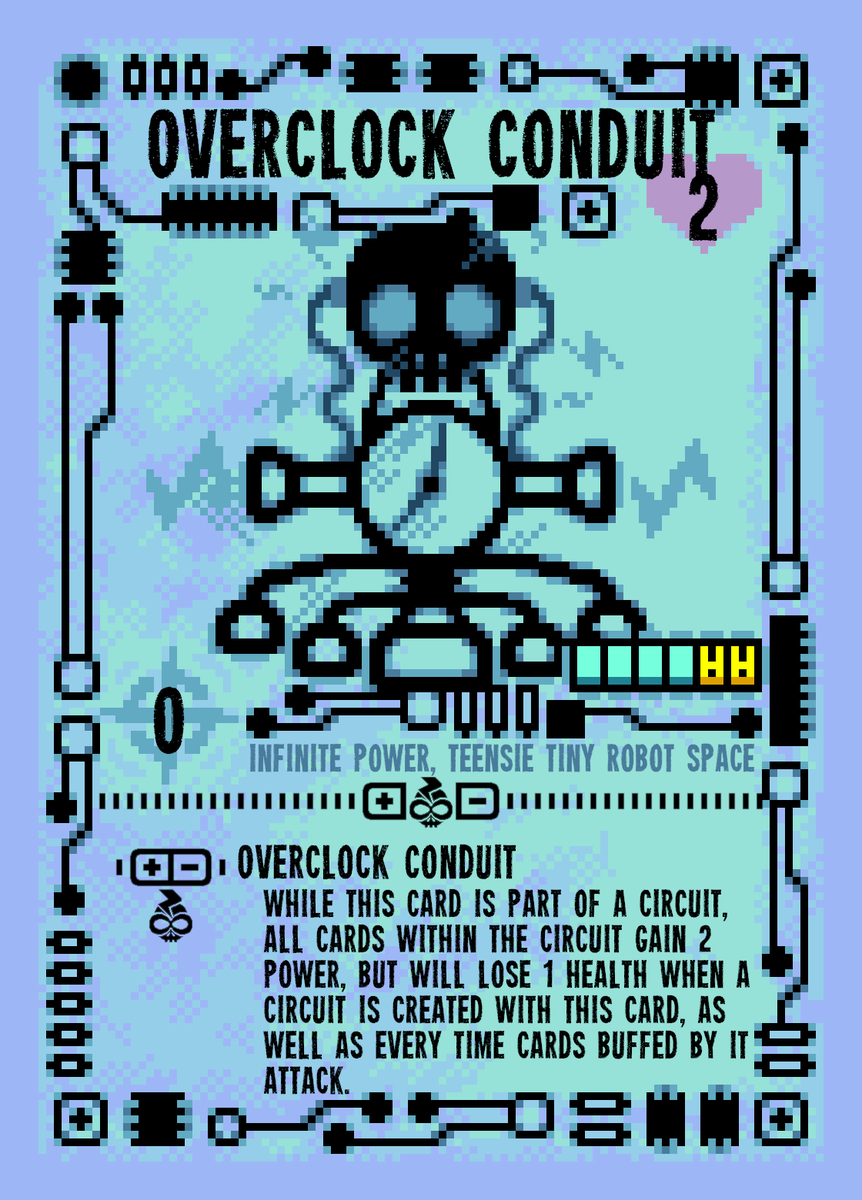 MinerMateCoffee's tweet photo. I have been recently informed that @DMullinsGames saw my 69th card tweet and actually liked it
So now I am contractually obligated to show off some of my other cards because now I am confident I am not trash at making them if Mr. Inscryption himself liked them. (1/3) https://t.co/Z08QYHoHwQ