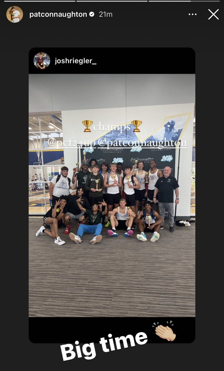 Bradyn went to Milwaukee this weekend to play with some players from down there. They went on to win the 24:Up Tourney! He played with <a href="/GreysonPritzl/">Greyson Pritzl</a> and my god can that kid play!  Air Force is getting a great player!  Pat Connaughton shared this pic on his IG #GOATS