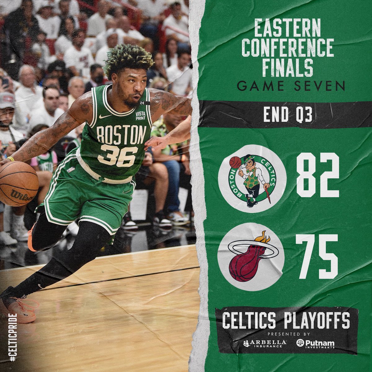 celtics's tweet photo. 1️⃣2️⃣ minutes to go ⏳ https://t.co/LStINjqdcU