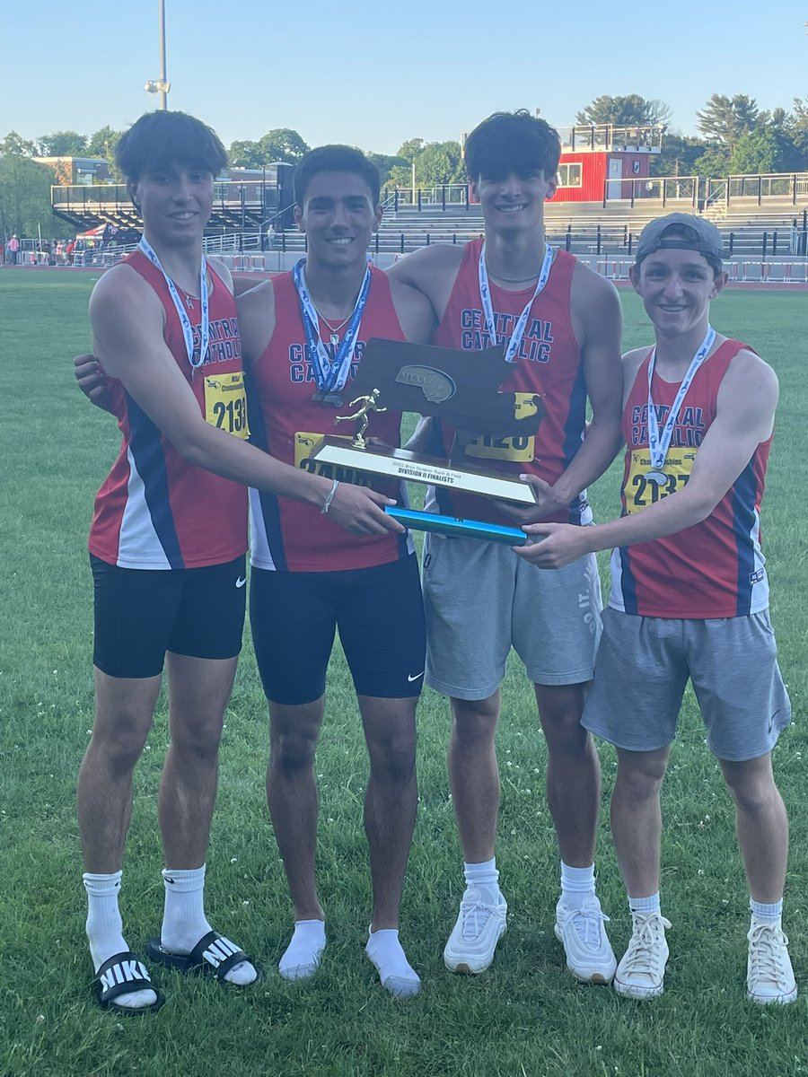 CCHS Boys Track (@ccraider_btandf) on Twitter photo Aden Pemble, David Haley, Pat Walsh & Kaiden Nobrega with an exciting win in the 4x400 relay to secure the Raiders runner-up finish in the Division 2 State Championship. Big congrats to <a href="/NAknightstrack/">NA Knights Track</a> for taking the boys team title. Aden Pemble, David Haley, Pat Walsh & Kaiden Nobrega with an exciting win in the 4x400 relay to secure the Raiders runner-up finish in the Division 2 State Championship. Big congrats to <a href="/NAknightstrack/">NA Knights Track</a> for taking the boys team title.
