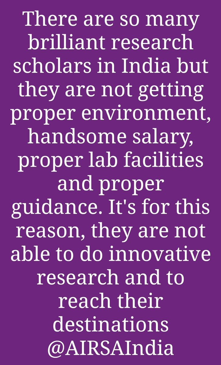 Indian researchers need few things for innovative research 
<a href="/DrJitendraSingh/">Dr Jitendra Singh</a> <a href="/PMOIndia/">PMO India</a> <a href="/PrinSciAdvGoI/">Principal Scientific Adviser, Govt. of India</a> <a href="/IndiaDST/">DSTIndia</a> <a href="/DSReddy_IIIM/">DSReddy</a> <a href="/ICMRDELHI/">ICMR</a> <a href="/DBTIndia/">Department of Biotechnology</a> <a href="/rajesh_gokhale/">Rajesh Gokhale</a> @Rajnish_UGC <a href="/ugc_india/">UGC INDIA</a> <a href="/HRDG_CSIR/">HRDGCSIR</a> <a href="/csioscholarcell/">AcSIR-CSIO Student Cell</a> <a href="/AcSIR_India/">AcSIR</a> <a href="/dgcsirIndia/">DG, CSIR</a> <a href="/TimesNow/">TIMES NOW</a> <a href="/timesofindia/">The Times Of India</a> <a href="/Xpress_edex/">Edex - The New Indian Express</a>