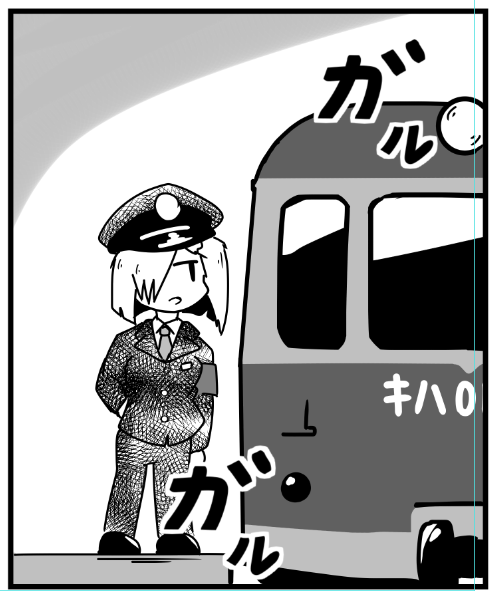 現状、横顔一つ描くのに作画コストが高すぎて使い物にならない。コストでいえば下記のコマと同じくらい喰ってる。でも外から見たらそんな風には見えない。