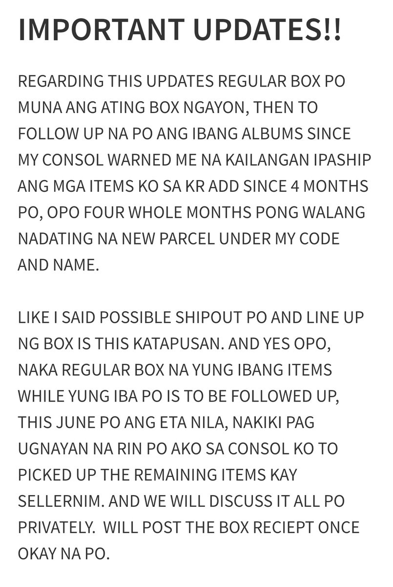 GgukieCustomer's tweet photo. MASS UPDATE AS OF 05/30/22

THIS IS THE IMPORTANT UPDATES REGARDING ALL BATCHES, PLEASE DO READ AND ANALYZE IT PO. IF MAY QUESTION WAG PO DITO MAG DMS SINCE HINDI NA PO MASYADONG NAKAKA REPLY DITO SA BACK UP ACCOUNT. 

THANK YOUUUUU AND HAVE A GREAT SUNDAY EVERYONE!!! https://t.co/WJii2tdeS1