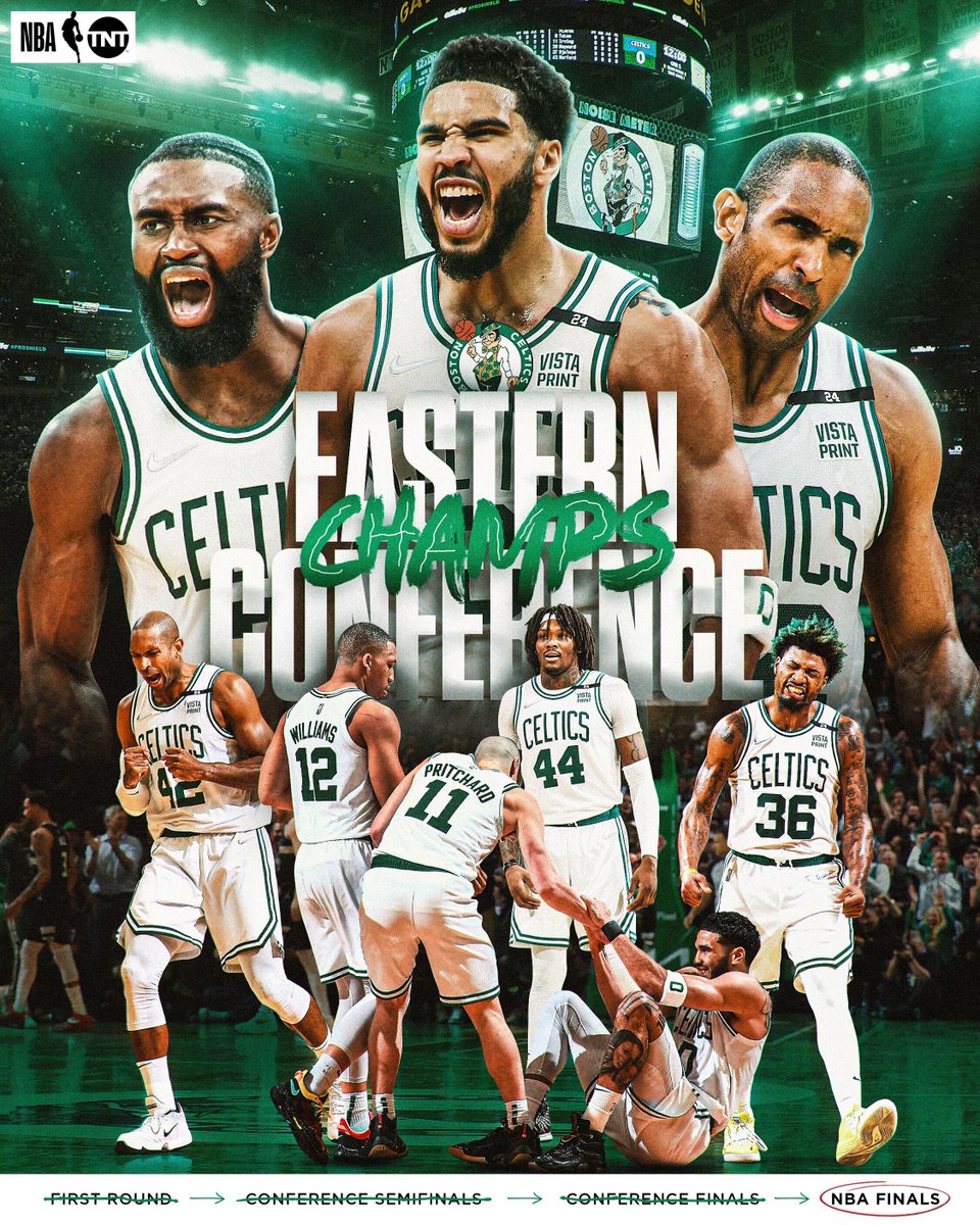 NBA on TNT (@nbaontnt) on Twitter photo THE NBA FINALS ARE COMING TO BOSTON ‼️
The <a href="/celtics/">Boston Celtics</a> are the 2022 Eastern Conference Champions! THE NBA FINALS ARE COMING TO BOSTON ‼️
The <a href="/celtics/">Boston Celtics</a> are the 2022 Eastern Conference Champions!