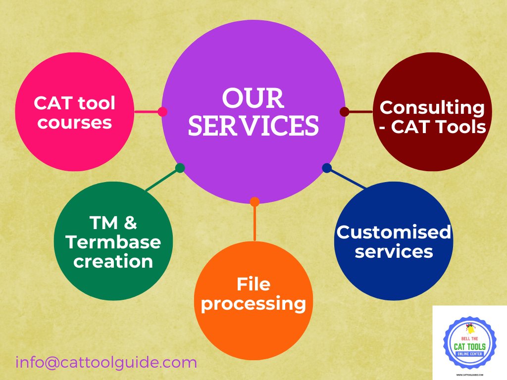 cattoolguide's tweet image. Just a brief of our services!
Like and share!
#cattools #cattoolguide #trados #translation