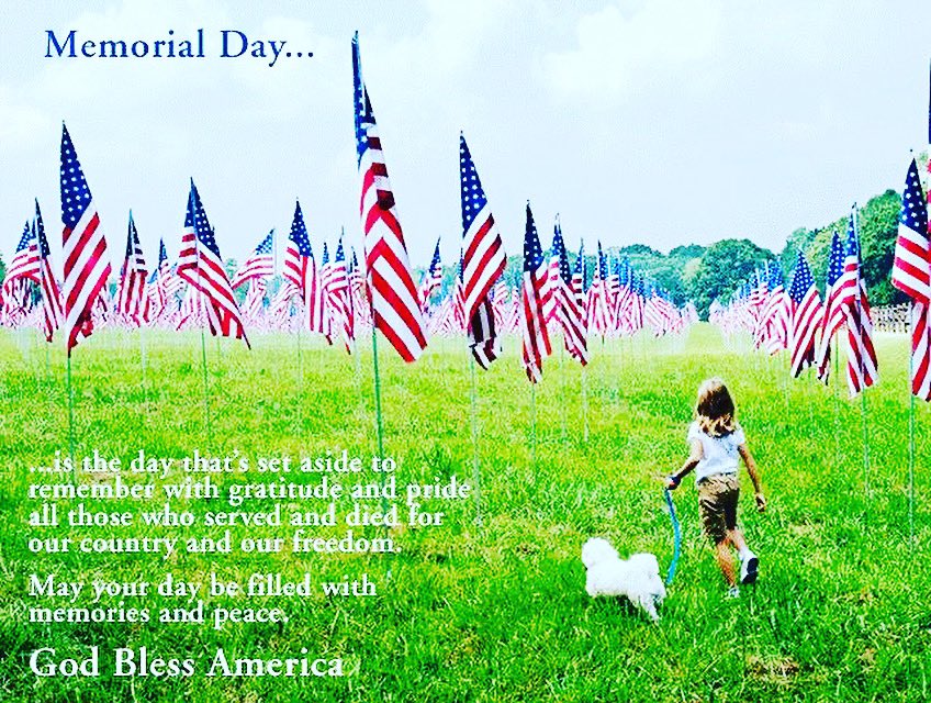 VotePantelides's tweet photo. This Memorial Day Let Us Remember Those Who have Made The Ultimate Sacrifice for America.
#MemorialDay https://t.co/H0IFc9iFOD