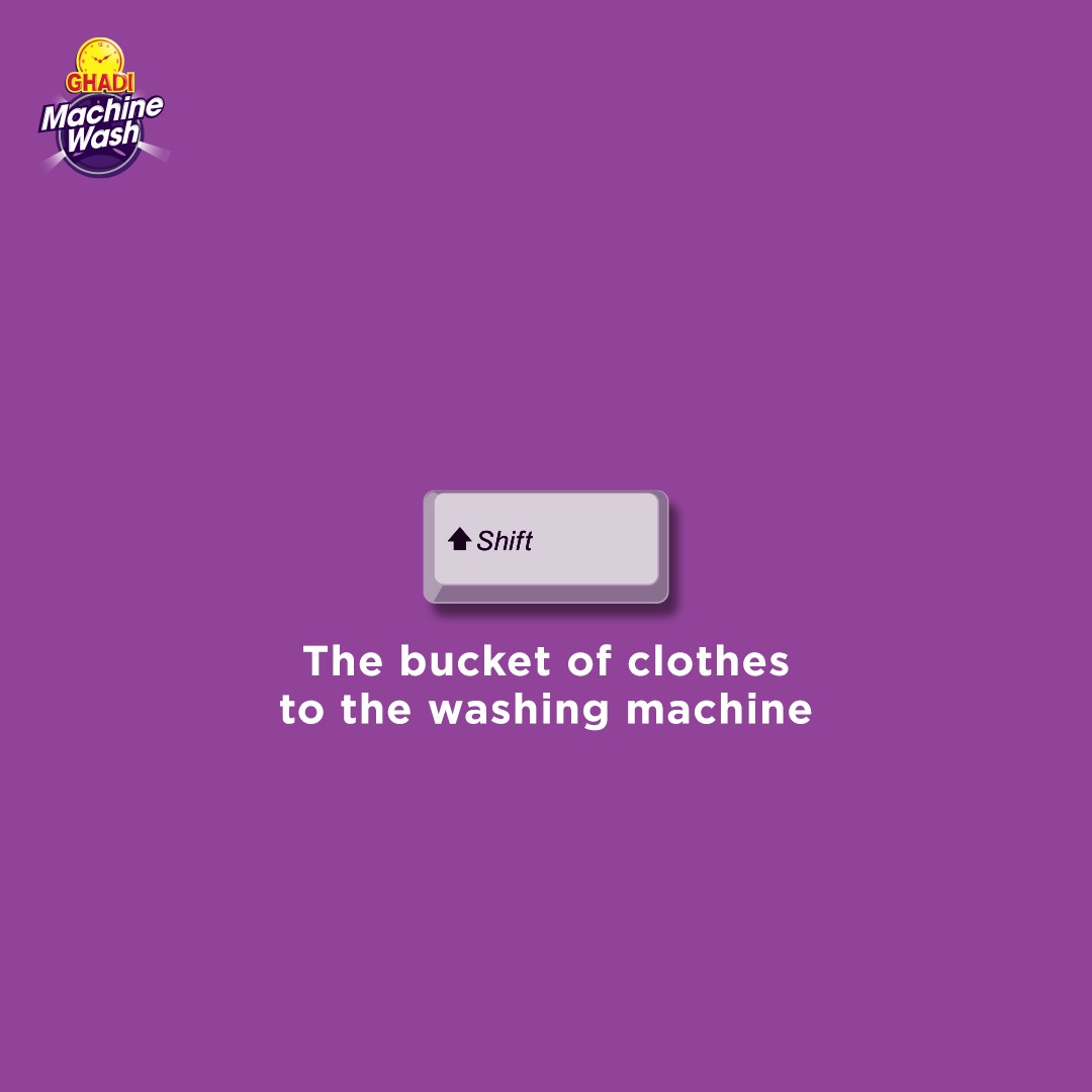 GhadiMW's tweet photo. Effort waali cleaning ko ESC karne ka easy tareeka? Ghadi Machine Wash!
#Ghadi #GhadiMachineWash #EffortlessCleaning #WashingMachineSpecialist https://t.co/kXMGyIb5J2