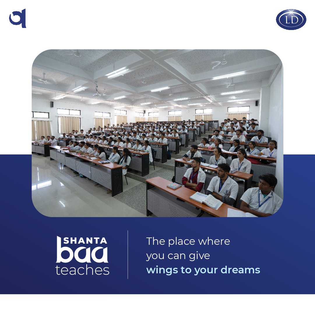 ShantabaaHosp's tweet photo. ShantaBaa Medical College has always aimed to be a learning hub since its inception. With state-of-the-art training and 100+ teachers with the highest medical abilities and competencies, countless futures are being shaped. 150 students per batch ratio allows aspiring medical https://t.co/t6LmdD7C2l