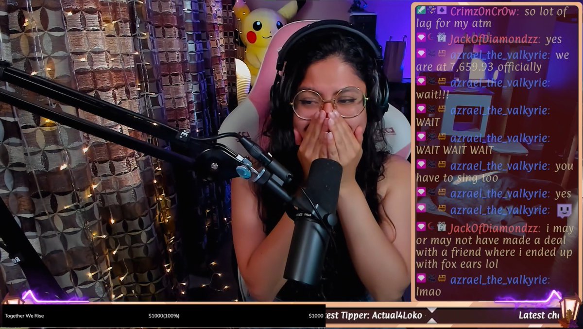Yinnivi's tweet photo. I never thought I would get here on my first charity stream, but here I am🥺. I raised $1,000 for @TogetherWeRise 

I am so happy! 😭

Thank you everyone for your contributions for the month of May for helping kids in foster care 💕 https://t.co/Njde502V63